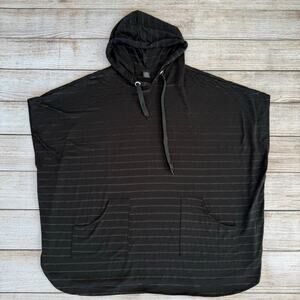 Women's One/size Oversized Hooded Poncho Shirt